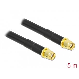 DeLOCK Delock Antenna Cable RP-SMA plug to RP-SMA plug LMR/CFD300 5 m low loss