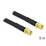 Delock Antenna Cable RP-SMA plug to RP-SMA plug LMR/CFD300 5 m low loss
