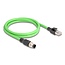 Delock M12 Cable A-coded 8 pin male to RJ45 male PUR (TPU) 1 m