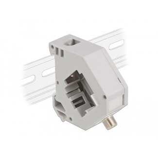 DeLOCK Delock DIN rail Adapter with Keystone F female to F female