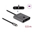 Delock USB 10 Gbps USB Type-C™ Switch 2 to 1 bidirectional 8K