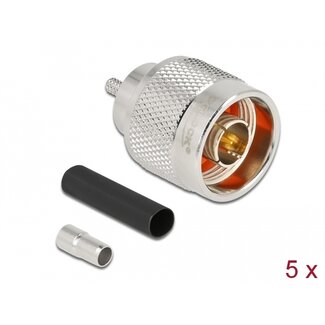 DeLOCK Delock N plug for crimping RG-174 / RG-316 with matching shrink tube