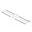 Delock Cable ties reusable L 200 x W 7.2 mm 100 pieces white