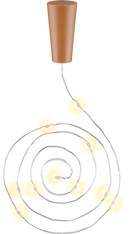 Goobay 3 x 10 LED fleslichtketting, incl. timer