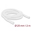 Delock Braided Sleeve self-closing 2 m x 25 mm white