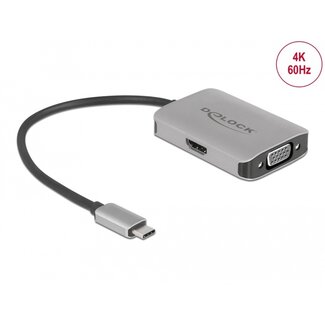 DeLOCK Delock USB Type-C™ Splitter (DP Alt Mode) > 1 x HDMI + 1 x VGA out