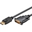 Goobay DisplayPort™/DVI-D Adapter Cable 1.2, gold-plated 2 m