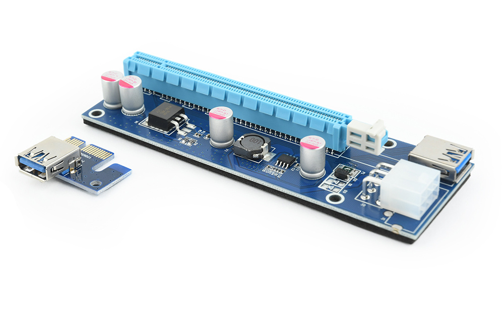 Gembird RC-PCIEX-03. Hostinterface: USB Type-A, Output interface: PCIe. Land van herkomst: China, Certificering: CE, ISO 9002. Breedte: 124 mm, Diepte: 13 mm, Hoogte: 46 mm. Meegel