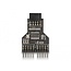 Delock USB 2.0 Hub 9 pin Pin Header female to 2 x 9 pin Pin Header male