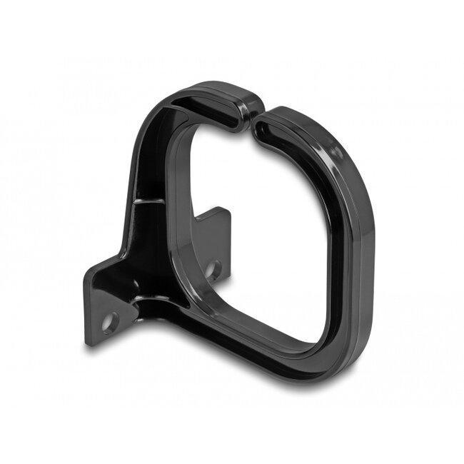 Delock Cable Bracket 83 x 60 mm with mounting plate black