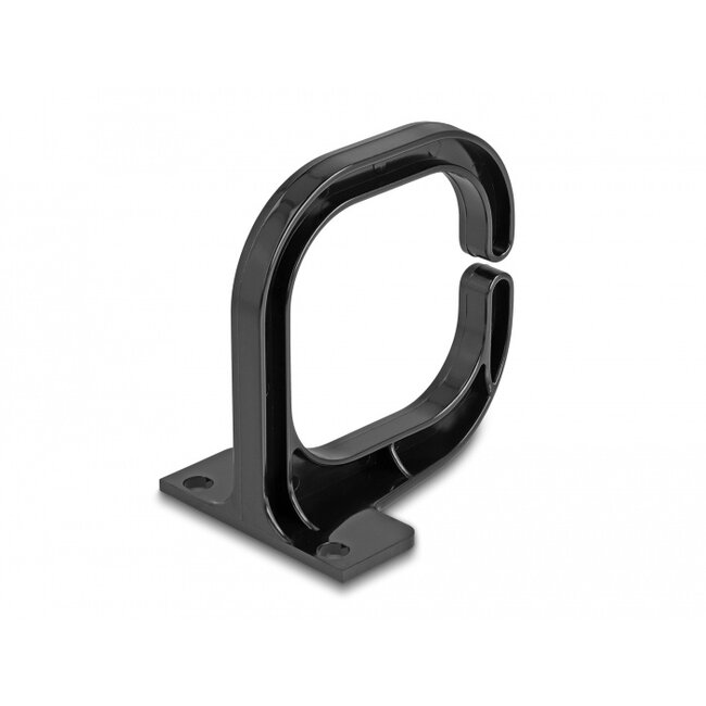 Delock Cable Bracket 83 x 60 mm with mounting plate black