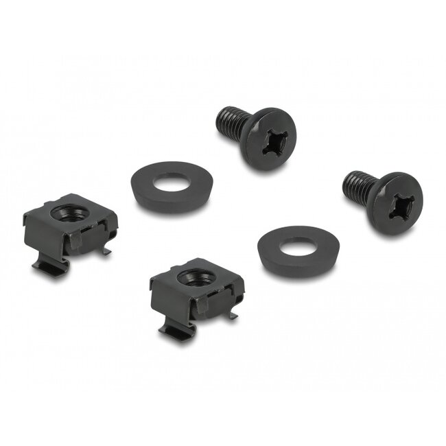 Delock Cable Bracket 83 x 60 mm with mounting plate black