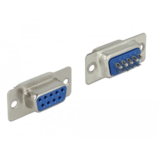 Delock Connector D-Sub 9 pin female soldering version