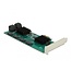 Delock 8 port SATA PCI Express x1 Card - Low Profile Form Factor