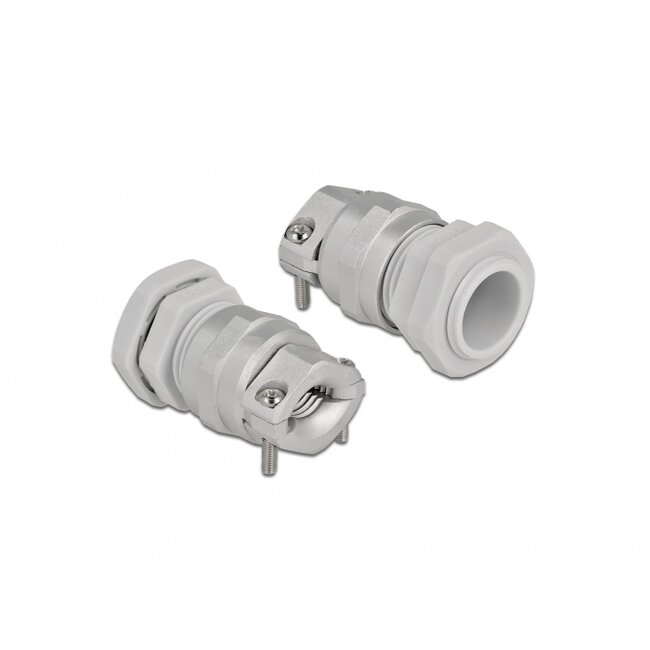 Delock Cable Gland PG13.5 with strain relief and bending protection grey