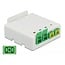 Delock Optical Fiber Connection Box for DIN Rail 4 x SC Simplex or LC Duplex