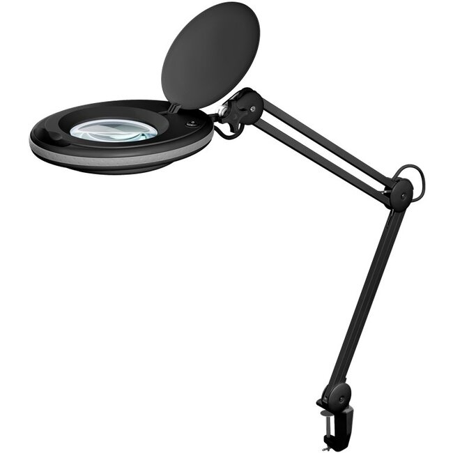 Goobay LED Magnifying Lamp with Clamp, 8 W, black