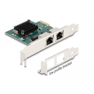 DeLOCK Delock PCI Express x1 Card to 2 x RJ45 Gigabit LAN BCM