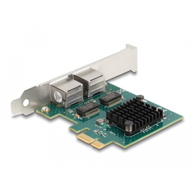 Delock PCI Express x1 Card to 2 x RJ45 Gigabit LAN BCM