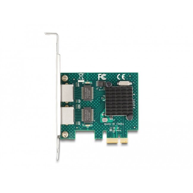 Delock PCI Express x1 Card to 2 x RJ45 Gigabit LAN BCM