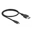 Delock Bidirectional USB Type-C™ to DisplayPort Cable (DP Alt Mode) 8K 60 Hz 0.5 m DP 8K certified