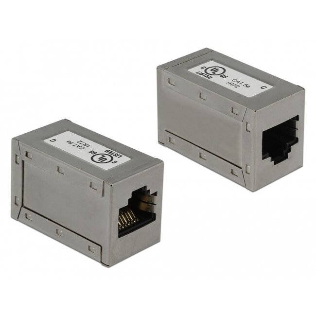 Delock Adapter RJ45 jack > RJ45 jack Cat.5e STP