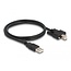 Delock Cable USB 2.0 Type-A male to Type-B male with screws 1 m