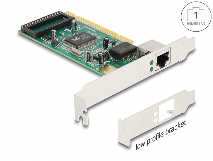 Delock PCI Card to 1 x RJ45 Gigabit LAN RTL |