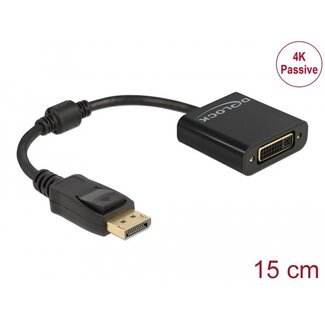 DeLOCK Delock Adapter DisplayPort 1.2 male to DVI female 4K Passive black