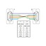 Delock Serial Cable RS-232 D-Sub9 male to female null modem with narrow plug housing 2 m