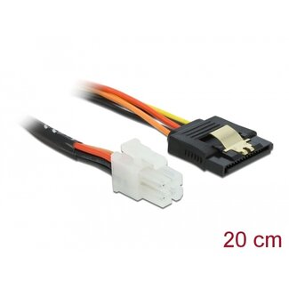 DeLOCK Delock Cable P4 male > SATA 15 pin receptacle 20 cm