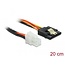 Delock Cable P4 male > SATA 15 pin receptacle 20 cm