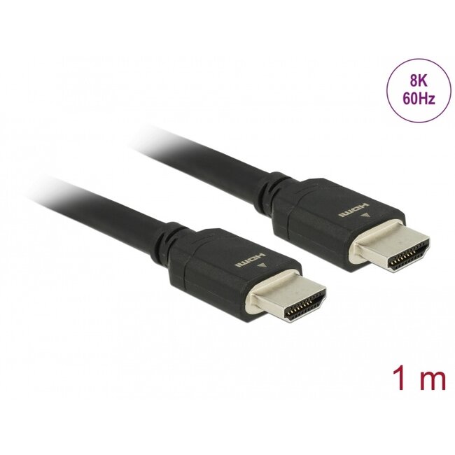 Delock Ultra High Speed HDMI Cable 48 Gbps 8K 60 Hz 1 m