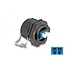 Delock Optical fiber bulit-in connector LC Duplex to LC Duplex with protective cap Single-mode IP68 dust and waterproof