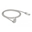 Delock Network cable RJ45 Cat.5e SF/UTP upwards angled / straight 1 m