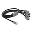 Delock 4 Port USB 2.0 Cable Hub with USB Type-C™ connector 60 cm