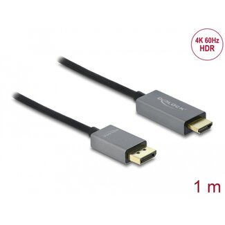DeLOCK Delock Active DisplayPort 1.4 to HDMI Cable 4K 60 Hz (HDR) 1 m