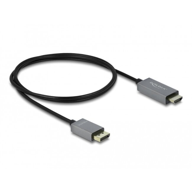 Delock Active DisplayPort 1.4 to HDMI Cable 4K 60 Hz (HDR) 1 m