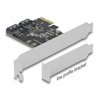DeLOCK Delock 2 port SATA PCI Express Card - Low Profile Form Factor