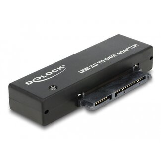 DeLOCK Delock Converter SuperSpeed USB 5 Gbps (USB 3.2 Gen 1) to SATA 6 Gbps incl. power supply