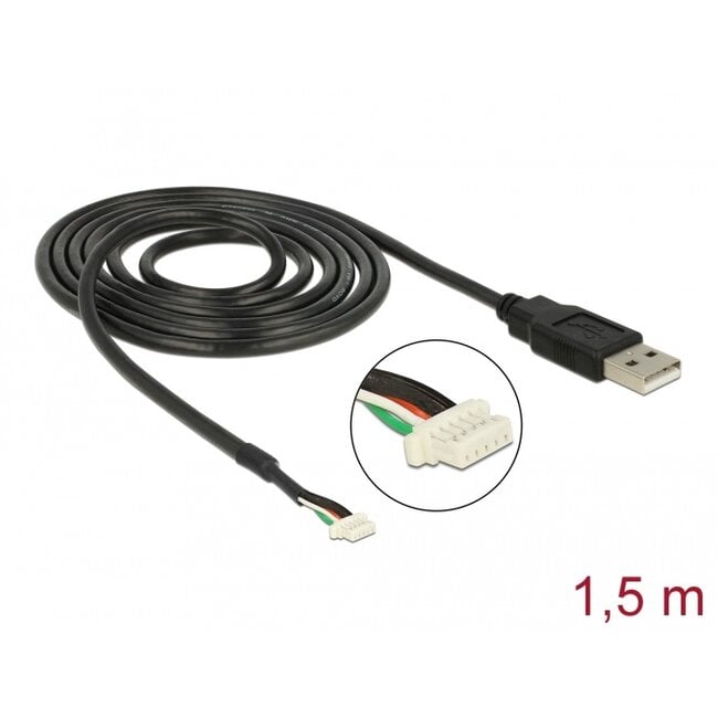 Delock USB 2.0 Connection Cable for 5 pin Camera modules V5 V51 1.5 m