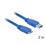 Delock Cable USB 3.0 type-A male > USB 3.0 type Micro-B male 2 m blue