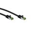 Goobay GHMT-certified CAT 8.1 S/FTP Patch Cord, AWG 26, black 0.25 m