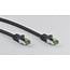 Goobay GHMT-certified CAT 8.1 S/FTP Patch Cord, AWG 26, black 0.25 m