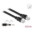 Delock Network cable RJ45 Cat.6A F/UTP with inner metal sheath 0.5 m