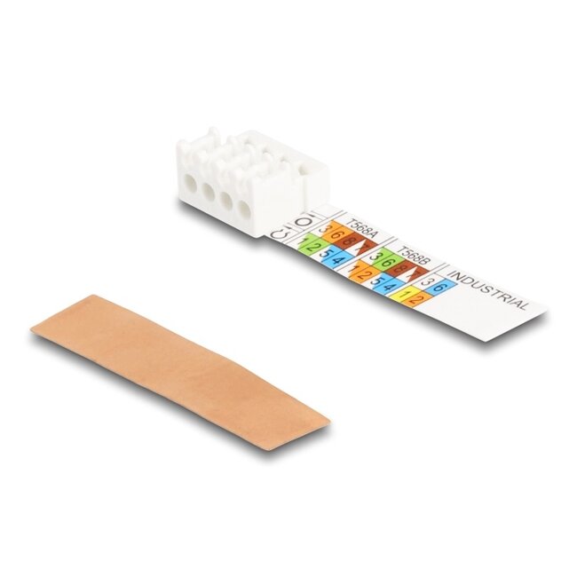 Delock RJ45 plug field-assembly Cat.6A with cable gland and dust cover toolfree