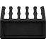 Goobay Cable Management 5 Slots, Black