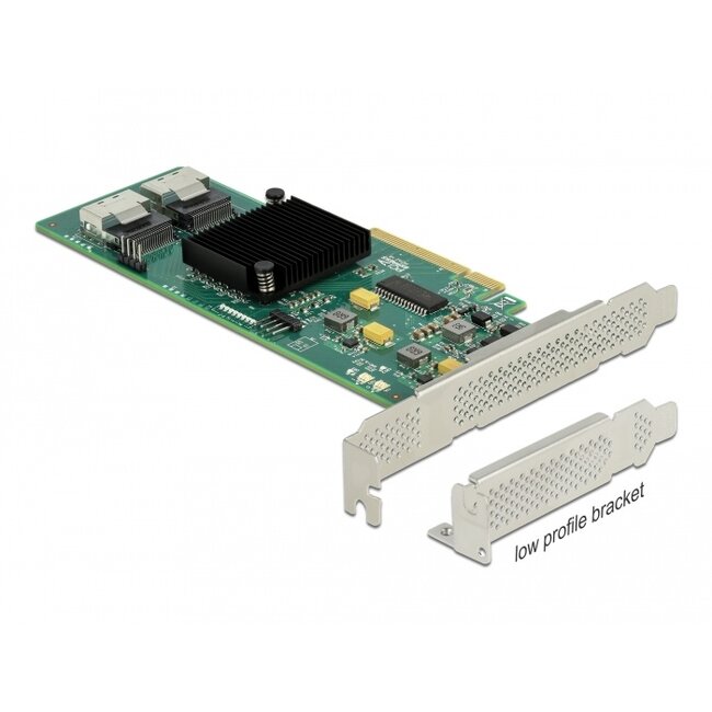 Delock 8 port SATA PCI Express x8 Card with Connection Cable
