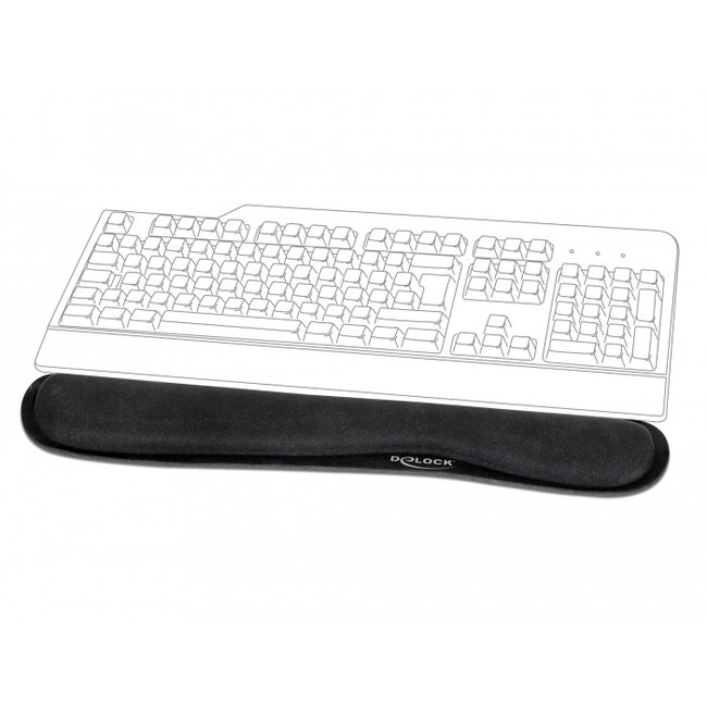 Delock Wrist Rest for Keybord / Laptop black