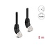 Delock RJ45 Network Cable Cat.6A S/FTP 45° upwards angled 5 m black
